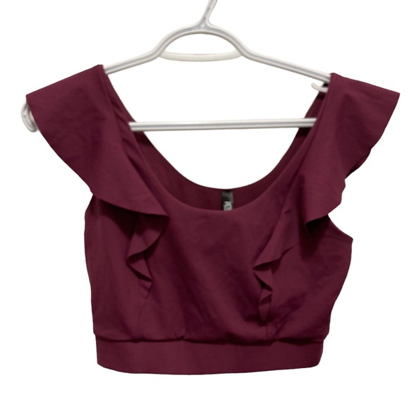 Brand new Victoria’s Secret Sport Purple Ruffled Unlined Sports Bra Size XS - Picture 2 of 5